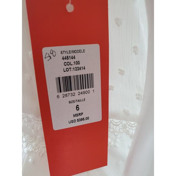 Monique Lhuillier Dress Size 6 Eyelet Lace Cocktail Party Date Rehearsal Dinner - Picture 9 of 16